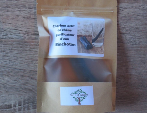 Charbons actifs de chêne purificateurs d'eau - Binchotan