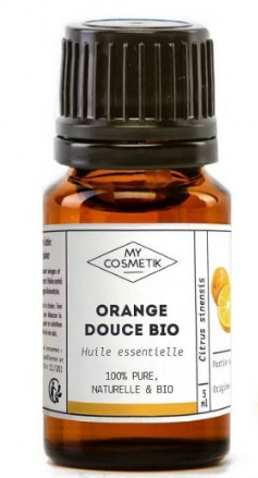 Huile essentielle biologique d'orange douce - My cosmetik