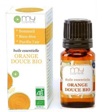 Huile essentielle biologique d'orange douce - My cosmetik