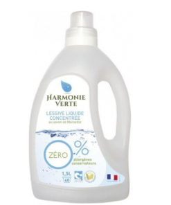 lessive liquide concentrée au savon de Marseille Harmonie verte