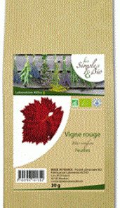 Vigne rouge (Vitis vinifera) feuilles - Laboratoire Altho
