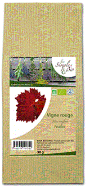Vigne rouge (Vitis vinifera) feuilles - Laboratoire Altho